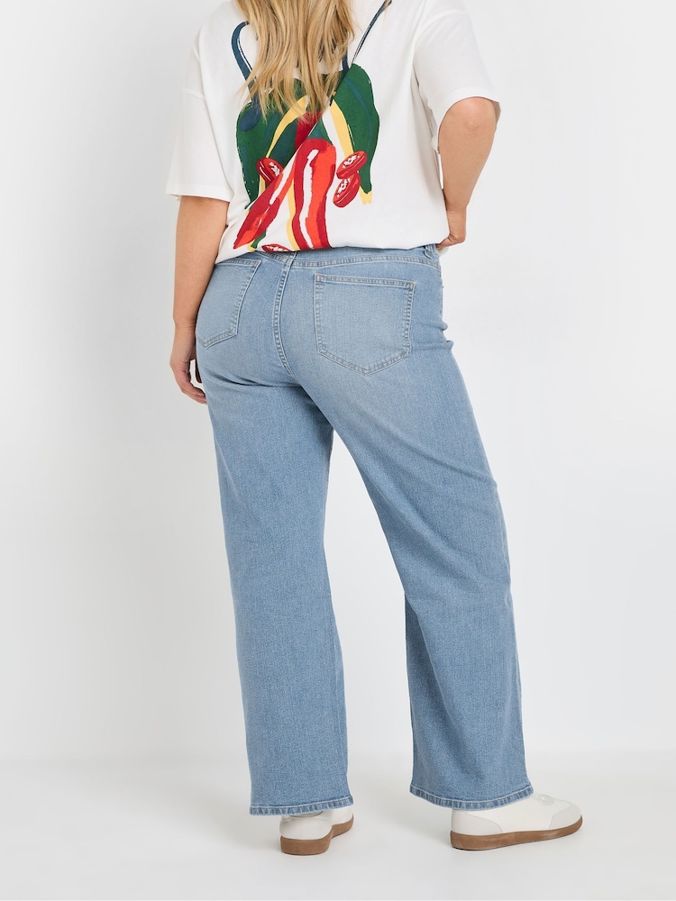 Yours Curve Wide Leg Jeggings - Image 3 of 5