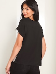 Lipsy Black 2 Embellished T-Shirt - Image 4 of 4