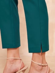 Friends Like These Green Tailored Ankle Grazer Trousers Co-Ord Suit - Image 3 of 4
