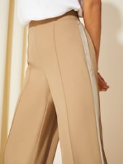 Friends Like These Brown Side Stripe Utility Trousers - Image 3 of 4