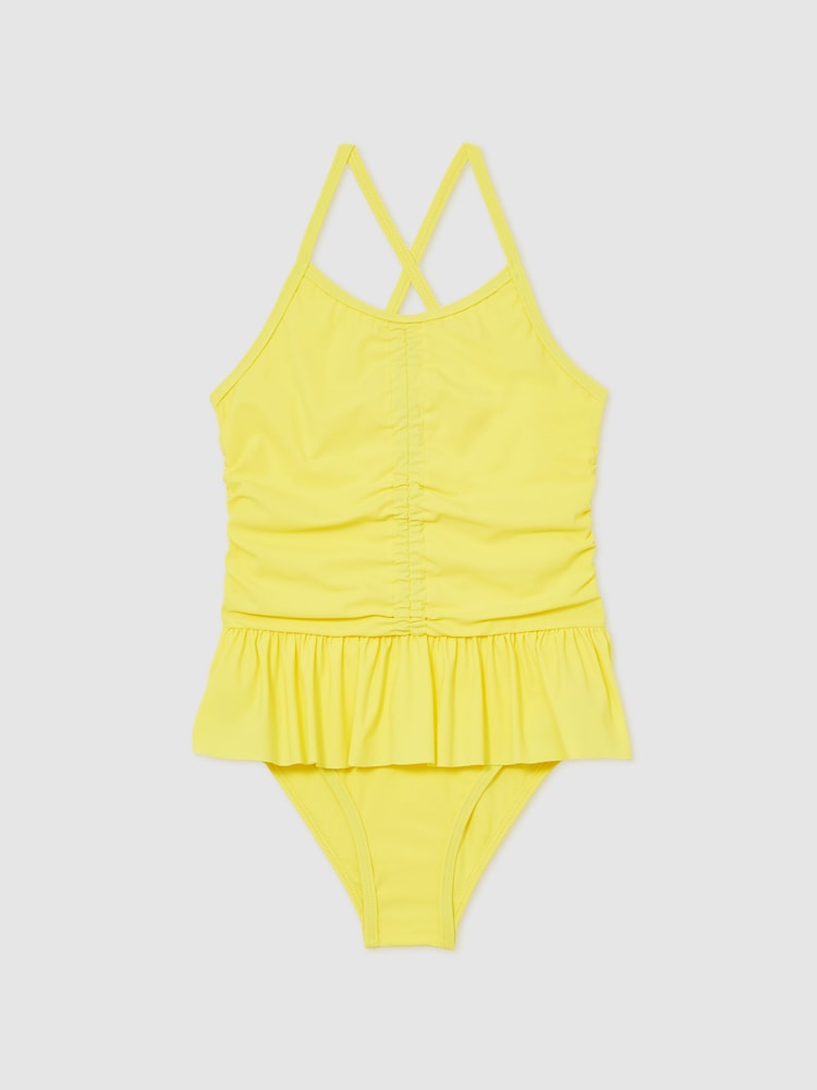 Reiss Leomie Ruched Ruffle Swimsuit - Imagen 1 de 4