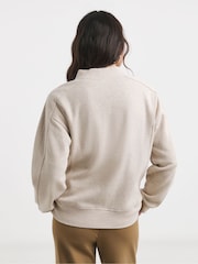 JD Williams Grey Ribbed Detail Bomber Jacket - Image 2 of 4