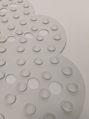 Showerdrape White Petal Flower Shower Mat - Image 3 of 4