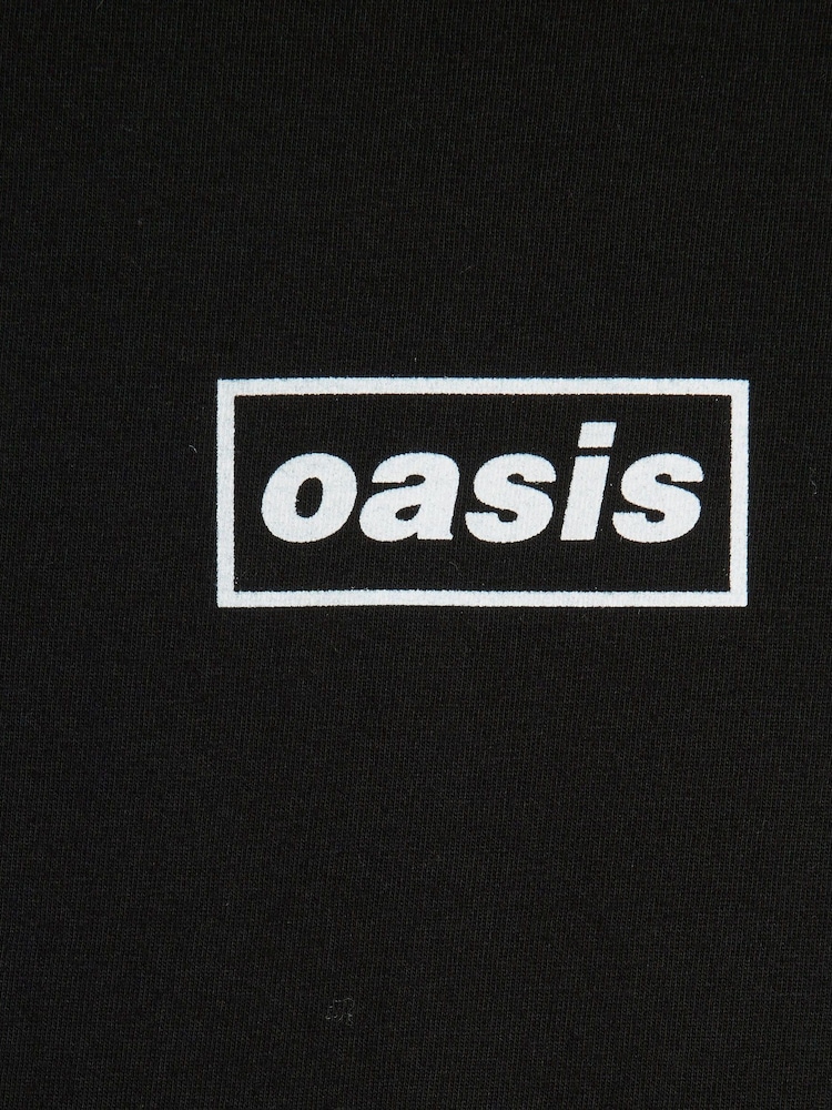 River Island Black Regular Fit Oasis Front 100% Cotton T-Shirt - Image 6 of 6