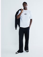 River Island White Regular Fit Oasis Front 100% Cotton T-Shirt - Image 3 of 6