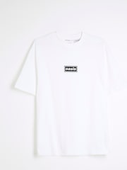 River Island White Regular Fit Oasis Front 100% Cotton T-Shirt - Image 5 of 6