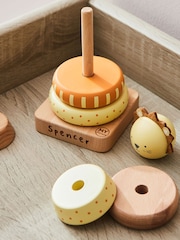 Personalised Wooden Lion Print Stacker Toy by My 1st Years - Image 3 of 4