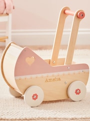 Personalised Wooden Dolls Pram by My 1st Years - Image 1 of 4