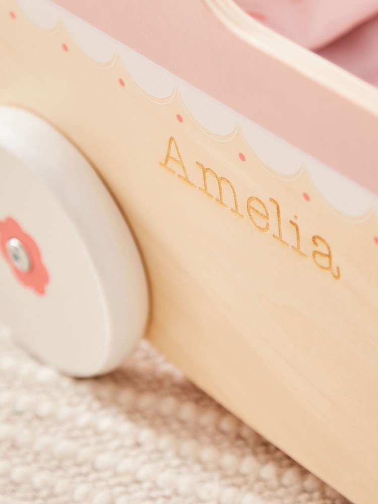 Personalised Wooden Dolls Pram by My 1st Years - Image 2 of 4