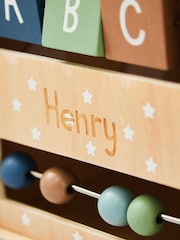 Personalised Dinosaur Print Wooden Activity Cube by My 1st Years - Image 4 of 5