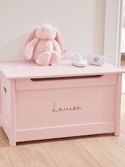 Personalised Pink Panelled Toy Box by My 1st Years - Image 2 of 3