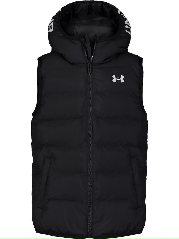 Under Armour Black Pronto Puffer Gilets - Image 1 of 4 Under Armour Black Pronto Puffer Gilets - Image 1 of 4