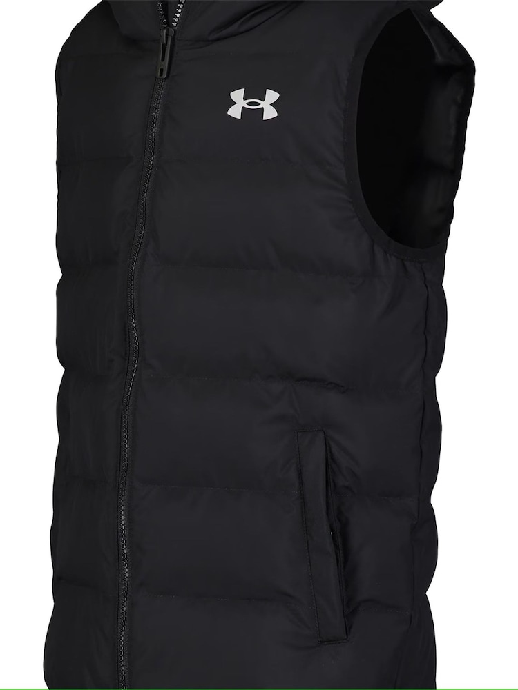 Under Armour Black Pronto Puffer Gilets - Image 2 of 4 Under Armour Black Pronto Puffer Gilets - Image 2 of 4