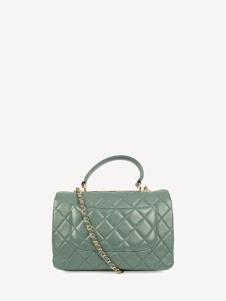 CHANEL Green Trendy CC Lambskin Leather Handbag - Image 2 of 10