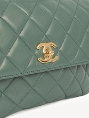 CHANEL Green Trendy CC Lambskin Leather Handbag - Image 9 of 10