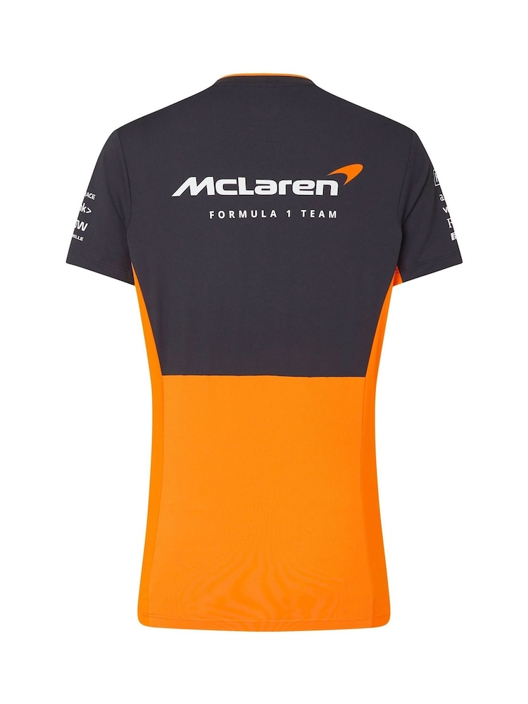Fanatics Womens Orange F1 McLaren 2024 Team Set Up T-Shirt - Image 3 of 3