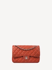 CHANEL Large Red Caviar Leather Classic Handbag - Image 1 of 10