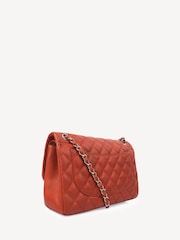 CHANEL Large Red Caviar Leather Classic Handbag - Image 3 of 10
