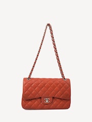 CHANEL Large Red Caviar Leather Classic Handbag - Image 7 of 10