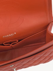 CHANEL Large Red Caviar Leather Classic Handbag - Image 9 of 10