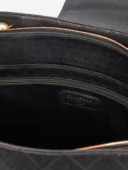 CHANEL Travel Ligne Tote Calfskin Leather Black Handbag - Image 9 of 9