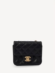 CHANEL Mini Calfskin Leather Classic Black Handbag - Image 1 of 8