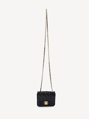 CHANEL Mini Calfskin Leather Classic Black Handbag - Image 4 of 8
