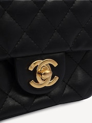 CHANEL Mini Calfskin Leather Classic Black Handbag - Image 8 of 8