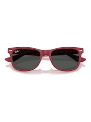 Ray Ban Red Junior New Wayfarer Square Sunglasses - Image 1 of 6