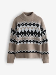 Grey Fairisle Knit Jumper - Image 1 of 1