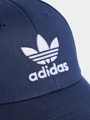adidas Originals Navy Trefoil Baseball 100% Cotton Cap - Image 3 of 4