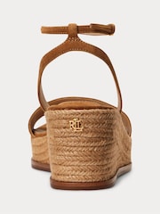 Lauren Ralph Lauren Leona Suede Platform Heeled Espadrilles - Image 2 of 4