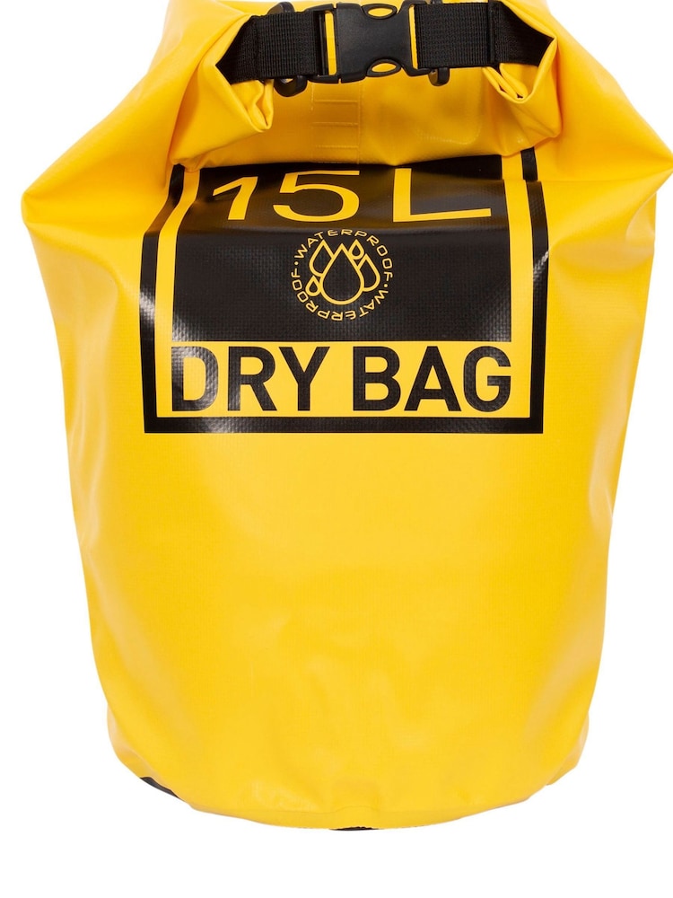 Trespass Yellow Sunrise 15L Dry Bag - Image 1 of 2