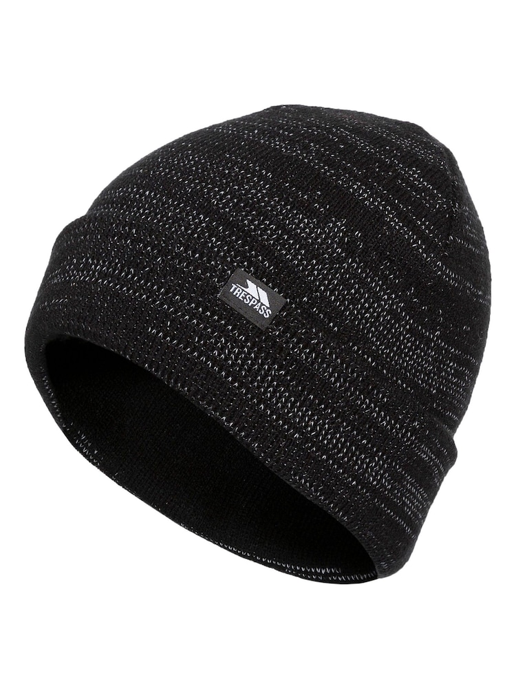 Trespass Unisex Crackle Black Hat - Image 1 of 2