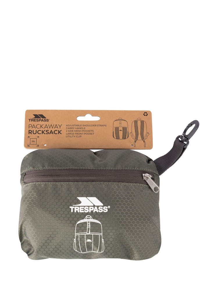 Trespass Green Turzo Packaway Rucksack - Image 2 of 2