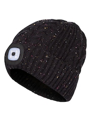 Trespass Dazzle Rechargable Led Beanie Black Hat - Image 1 of 2