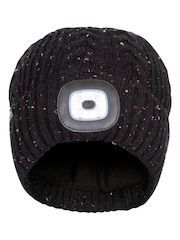 Trespass Dazzle Rechargable Led Beanie Black Hat - Image 2 of 2