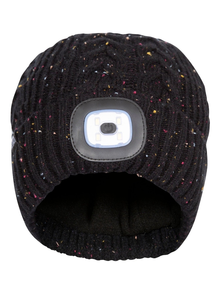 Trespass Dazzle Rechargable Led Beanie Black Hat - Image 2 of 2