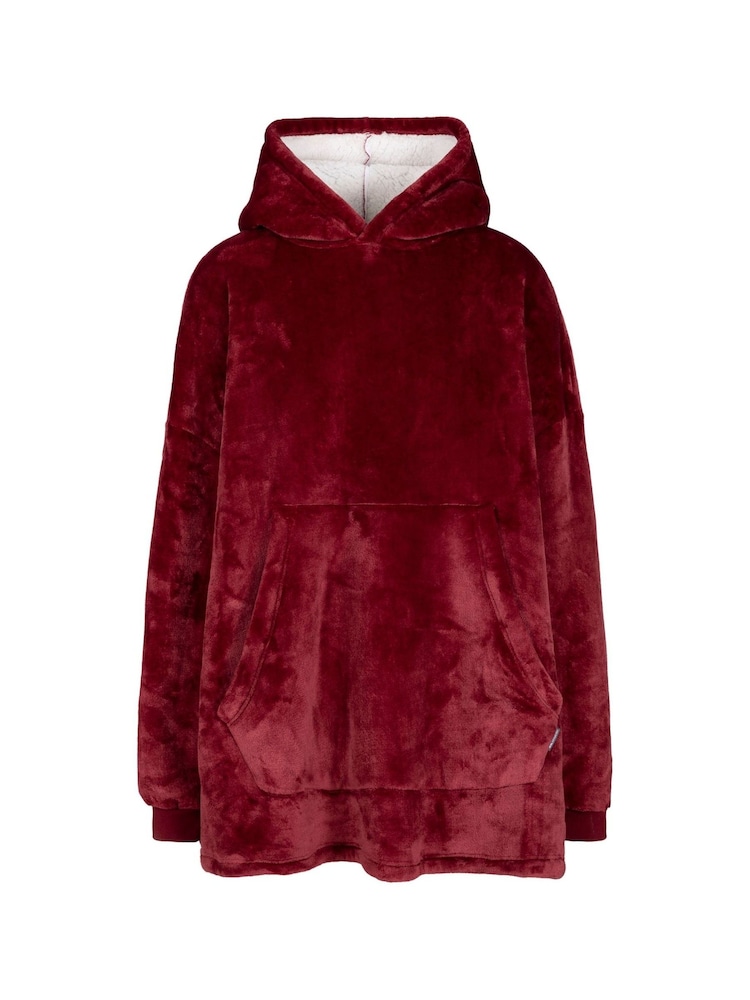 Trespass Oversized Red Cosiness Hoodie - Image 1 of 2 Trespass Oversized Red Cosiness Hoodie - Image 1 of 2