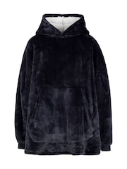 Trespass Oversized Blue Cosiness Hoodie - Image 1 of 3