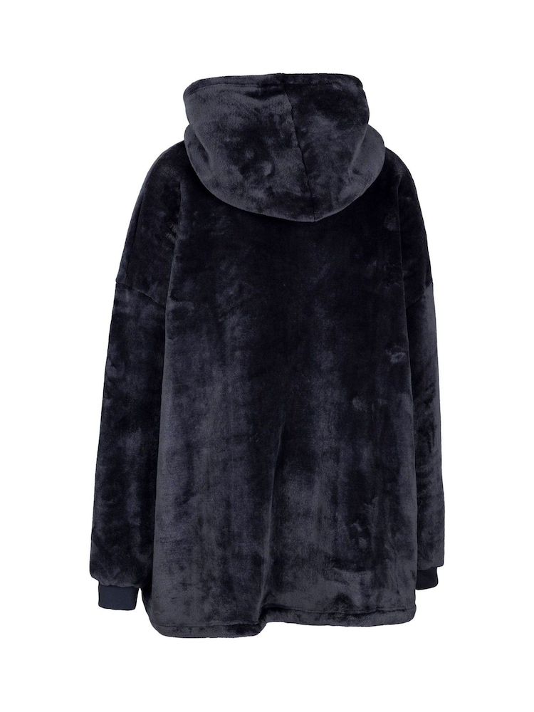 Trespass Oversized Blue Cosiness Hoodie - Image 2 of 3 Trespass Oversized Blue Cosiness Hoodie - Image 2 of 3