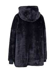 Trespass Oversized Blue Cosiness Hoodie - Image 3 of 3