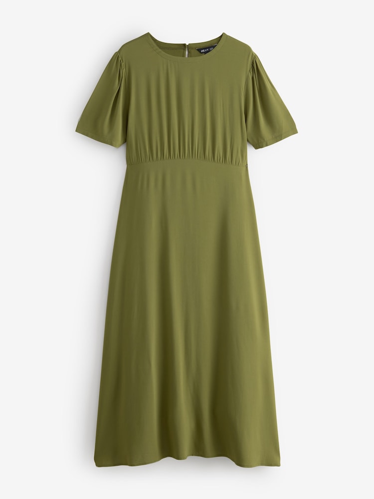 Khaki Green Maxi Waist SOL Dress - Image 1 of 1