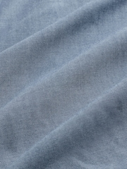 Navy/Grey texture Slim Fit Shirt And Tie Set - Image 10 of 10