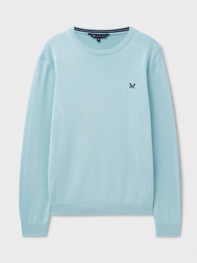 Crew Clothing Blue Crew Neck Sweatshirt - Image 5 of 5