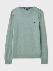 Crew Clothing Green 100% Cotton Crew Neck Sweatshirt - Image 5 of 5