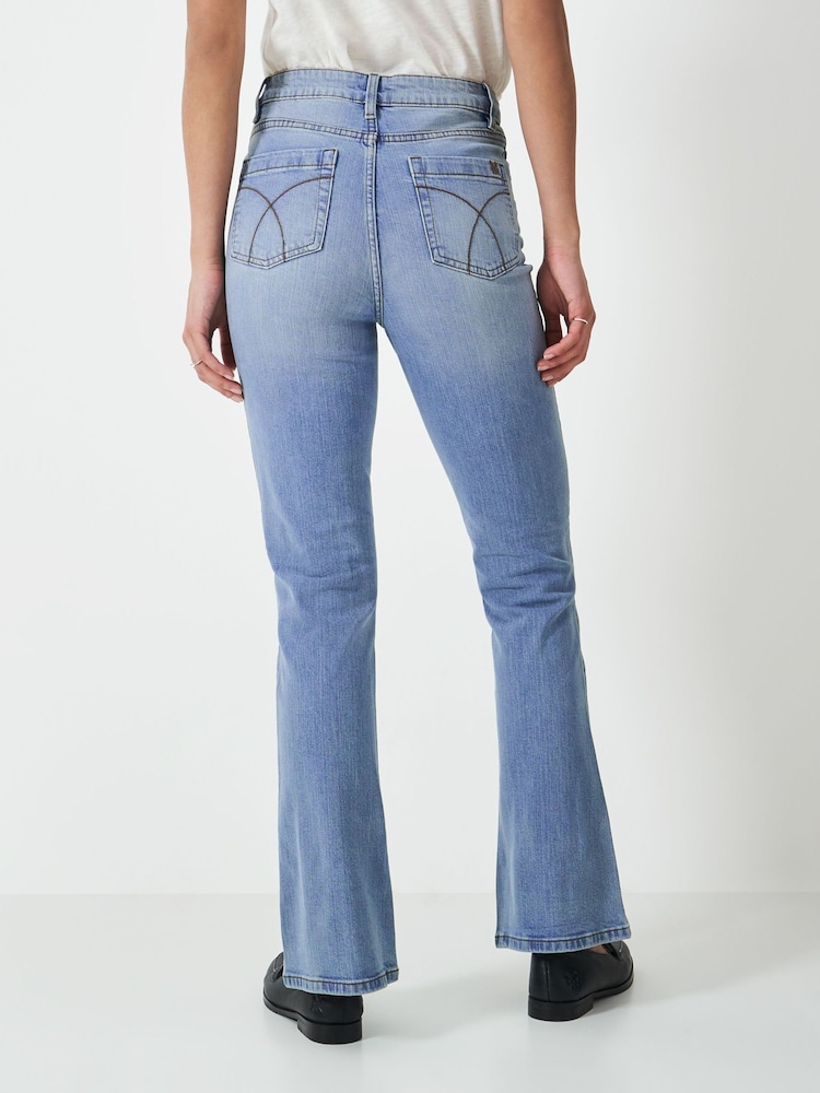 Crew Clothing Company Blue Bootcut Jeans - Image 2 of 5