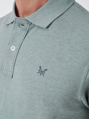 Crew Clothing Green Classic Pique 100% Cotton Polo Shirt - Image 4 of 5