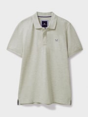 Crew Clothing Natural Classic Pique 100% Cotton Polo Shirt - Image 5 of 5
