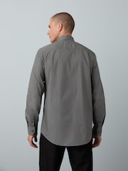 Forest Green Geometric Regular Fit Single Cuff Geo Smart Shirt - Image 8 of 8